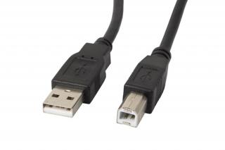 LANBERG USB-A(M)->USB-B(M) 2.0 kábel 1.8M fekete