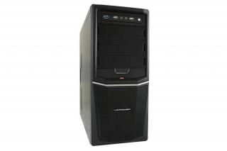 LC-Power Számítógépház - PRO-924B 420W (fekete, fekete belső, mATX/ATX, 1xUSB3.0, 2xUSB2.0, 420W táp)