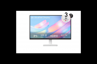 LG Monitor 27" - 27US500-W (IPS; 16:9; 3840x2160; 5ms; 300cd; 60Hz; DP, HDMIx2, HDR)