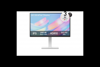 LG Monitor 27" - 27US550-W (IPS; 16:9; 3840x2160; 5ms; 300cd; 60Hz; DP, HDMIx2, HDR; Pivot)