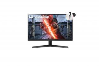 LG Monitor 27" Gamer - 27GN60R-B (IPS; 16:9; 1920x1080; 144Hz; 1ms; 300cd; HDMI; DP; FreeSync; HDR10; sRGB99%, pivot)