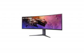 LG Monitor 45" Gamer - 45GR75DC-B (Ívelt; VA; 32:9; 5120x1440; 200Hz; 1ms; 400cd; HDMIx2; DP; USB; F-Sync; HDR, Mag.áll)