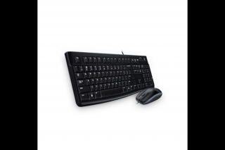 Logitech Billentyűzet/Egér Kit - MK120 (Vezetékes, USB, fekete)