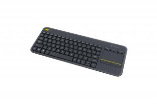 Logitech Billentyűzet - K400 Plus (Vezeték nélküli, USB, Touchpad, fekete)