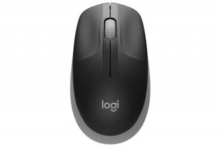 Logitech Egér - M190  (Vezeték nélküli, teljes méretű, Optikai, USB, középszürke-fekete)