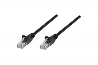 Manhattan Kábel - S/FTP Patch (RJ45 to RJ45, Cat6A, LSOH, CU, 0.25m, Fekete)