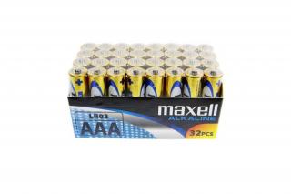 Maxell Elem - Alkáli elem,  32db AAA (LR03), 1,5V (no mercury)