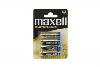 Maxell Elem - Szuper Alkáli elem,  4db AA (LR6), 1,5V (no mercury)