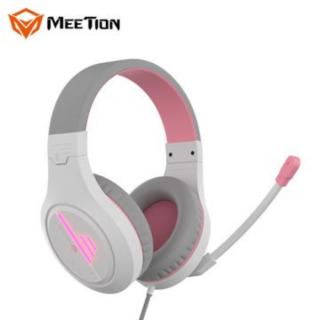 Meetion MT-HP021 gamer fejhallgató Pink 3,5 mm Jack+USB
