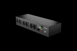 NJOY Szünetmentes 800VA - Theron 800 (8 Schuko, Off-line (VFD), USB menedzsment, 2U rack)
