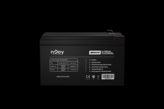 NJOY Szünetmentes akkumulátor - HR09122F (12V/9Ah, High Rate Discharge,  Long-life, T2/F2, zárt, gondozás mentes, AGM)