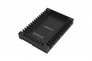 Orico Beépítő keret - 1125SS-V1-BK/34/ (2,5" -> 3,5" SATA3 HDD/SSD, 9,5-12,5mm, Max.: 4TB, fekete)
