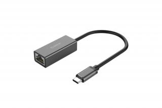 Orico kábel átalakító - XC-R45-V1-BK/25/ (USB-C to RJ-45, Gigabit, fekete)