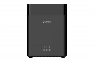 Orico Külső HDD tároló 3.5" - DS200C3-EU-BK (2 fiók, USB-C 3.1 Gen1, Max.: 2x16TB, fekete)