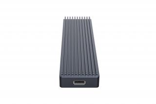 Orico Külső M.2 ház - M2PJM-C3-GY/39/ (USB3.1 USB-C 3.1 Gen2 -> M.2 NVMe, Max.: 2TB, 10 Gbps, fekete)