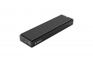 Orico Külső M.2 ház - M2PV-C3-BK/72/ (USB-C 3.1 Gen2 -> M.2 NVMe, Max.: 2TB, 10 Gbps)