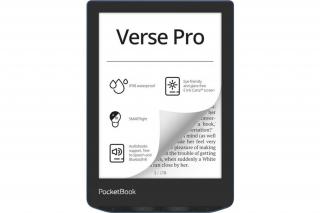 POCKETBOOK e-Reader - PB634 VERSE PRO Azure (6"E Ink Carta, Cpu: 1GHz,512MB,16GB,1500mAh, wifi,mSD, IPX8)