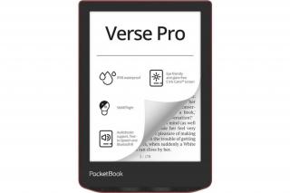 POCKETBOOK e-Reader - PB634 VERSE PRO Passion Red (6"E Ink Carta, Cpu: 1GHz,512MB,16GB,1500mAh, wifi,mSD, IPX8)