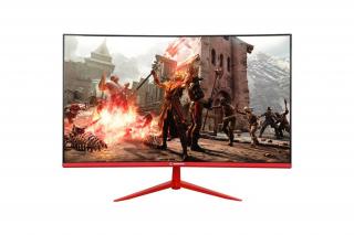 Rampage Monitor 24" - BLAZE BL24R165C  (VA, 165Hz, 1ms, 16:9, 1920x1080, 200cd/m2, HDMI, DP, fekete, FreeSync, ívelt)