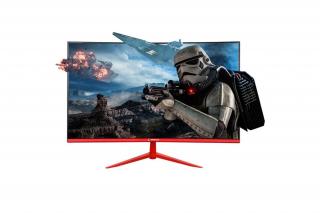 Rampage Monitor 27" - BLAZE BL27R165C  (VA, 165Hz, 1ms, 16:9, 1920x1080, 220cd/m2, HDMI, DP, fekete, FreeSync, ívelt)