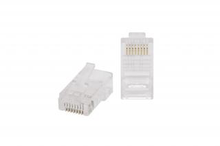 RJ45 Cat5 csatlakozó UTP patch kábelre, 100db/csomag