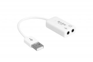 S-Link Átalakító - SL-U70 (USB hangkártya konverter, Bemenet: USB-A, Kimenet: 2x 3,5mm Jack)