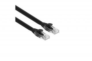 S-link Kábel - SL-CAT602BK (UTP patch kábel, CAT6, fekete, 2m)