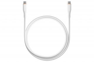 S-Link kábel - SW-C135 (3A, 60W, Gyorstöltés, Type-C to Type-C, adat+töltőkábel, 2m, fehér)