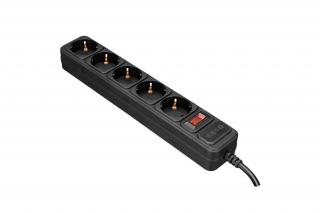 S-Link túlfeszültségvédő - SPG3-J-5 (5 aljzat, max.4000 Watt, 306 Joule, 1,5m kábel, fekete)