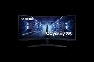 Samsung Monitor 34" - C34G55TWWP (VA, 3440x1440, 21:9, WQHD, 165HZ, 250cd/m2, 1ms, Ívelt)