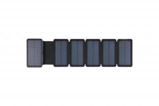 Sandberg Akkubank - Solar 6-Panel Powerbank 20000 (napelemes; kültéri; IPX4 cseppálló; LED lámpa; 2xUSB-A+USB-C)