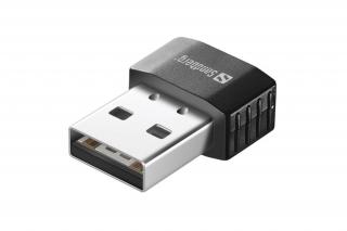 Sandberg Hálózati Wifi Adapter - Micro WiFi USB Dongle (USB; 650Mbps, 2,4GHz/5GHz, Max.: 20m; fekete)