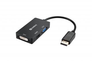 Sandberg Kábel Átalakító - Adapter DP>HDMI+DVI+VGA