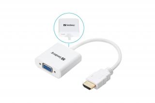 Sandberg Kábel Átalakító - HDMI to VGA Converter