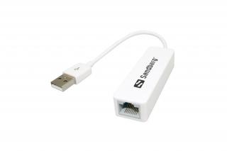 Sandberg Kábel Átalakító - USB to Network Converter (fehér; USB bemenet - RJ45 kimenet; 10/100Mbps)