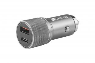 Sandberg szivargyújtús töltő - Sandberg Car Charger 1xQC3.0+1xUSBC 48W