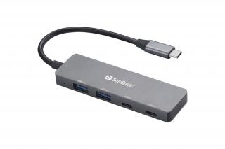 Sandberg USB Hub - USB-C to 2xUSB-A + 2xUSB-C Hub