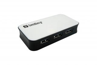 Sandberg USB Hub - USB3.0 Hub 4 port (fekete-fehér; 4port USB3.0)