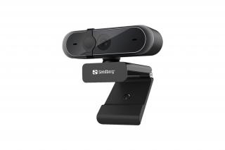 Sandberg Webkamera - USB Webcam Pro (2592x1944 képpont, 5 Megapixel, 30 FPS, USB 2.0, univerzális csipesz, mikrofon)