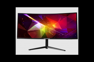 SHARK GAMING Monitor 34" - SG34-UWQ165 (VA, 3440x1440, 21:9, UWQHD, 165Hz, 300cd/m2, 1ms, 2xHDMI, 2xDP, Ívelt)