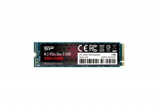 Silicon Power SSD - 1TB A80 (r:3400 MB/s; w:3000 MB/s, NVMe 1.3 támogatás, M.2 PCIe Gen 3x4)