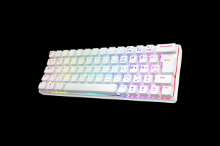 Spirit of Gamer Billentyűzet Mechanikus - XPERT K200 White  (TKL, SOG red, RGB LED,USB, anti-ghosting, fehér, magyar)
