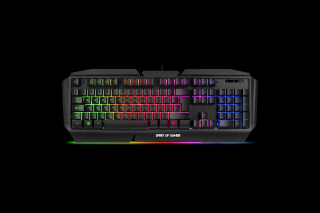 Spirit of Gamer Billentyűzet - PRO-K5 (105 gomb, Fém felső rész, RGB LED, USB, 19 anti-ghost, fekete, magyar)