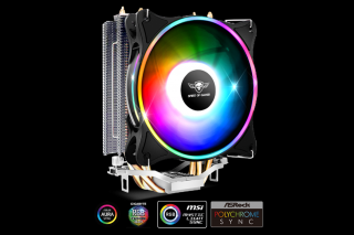 Spirit of Gamer CPU Cooler - CPU AIRCOOLER 120 MM ARGB (27dB; 2500 RPM; 1x12cm; aluminium/réz)