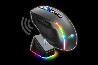 Spirit of Gamer Egér Vezeték nélküli  - ELITE-M50 Black (Optikai, 8000DPI, 1000Hz, 6 programozható gomb, RGB, fekete)