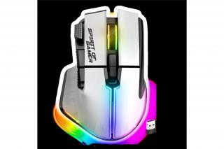 Spirit of Gamer Egér vezeték nélküli - PRO-M5 Arctic Wireless (Optikai, 8000DPI, 8 gomb, fehér)