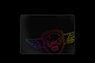 Spirit of Gamer Egérpad - Darkskull Mouse Pad - M (330 x 240 x 3mm; varrott szélek; fekete)