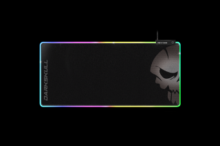 Spirit of Gamer Egérpad - Darkskull RGB Mouse Pad XXXL (RGB háttérvilágítás, USB Hub, 900 x 400 x 4mm; fekete)