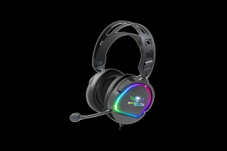 Spirit of Gamer Fejhallgató - PRO-H6 RGB Black (MultiPlatform, mikrofon, 3.5mm jack, hangerőszabályzó, 2m kábel, fekete)