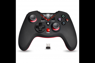 Spirit of Gamer Gamepad Vezeték Nélküli - XGP WIRELESS Red (USB, Vibration, PC és PS3 kompatibilis, fekete-piros)